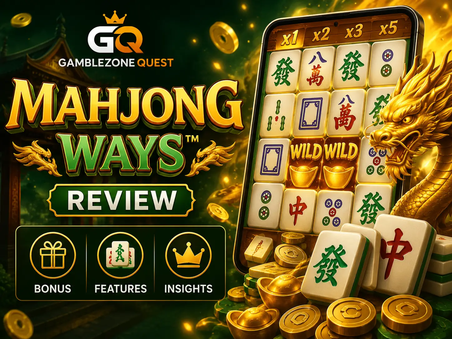 Mahjong Ways slot gameplay and bonus features